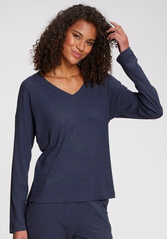 s.Oliver Schlafshirt in Blau: Vorderseite