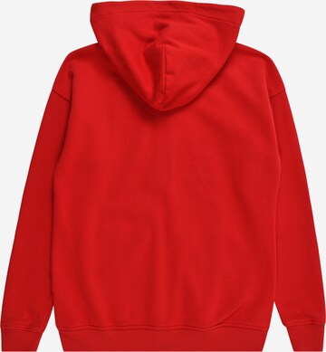 Abercrombie & Fitch Sweat jacket 'ESSENTIAL' in Red