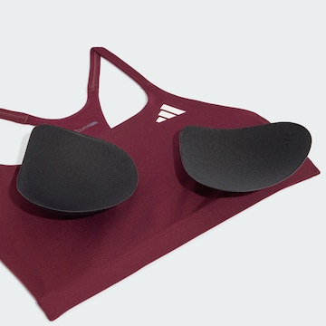 Bustino Reggiseno sportivo 'Optime Essentials' di ADIDAS PERFORMANCE in rosso