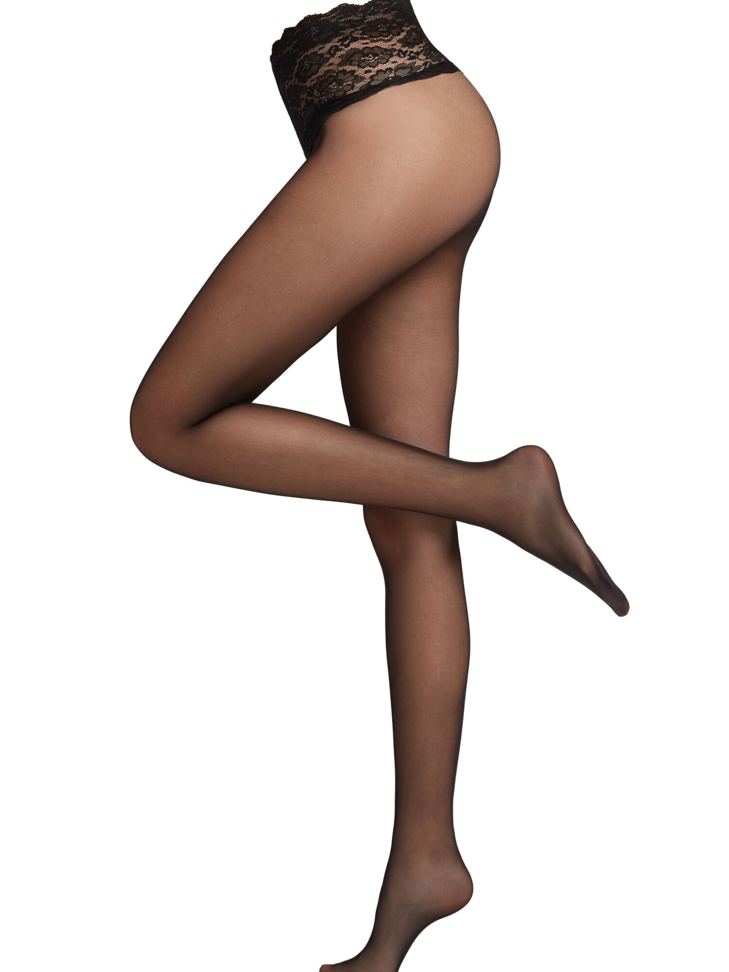 CALZEDONIA Fine Tights in Black: front