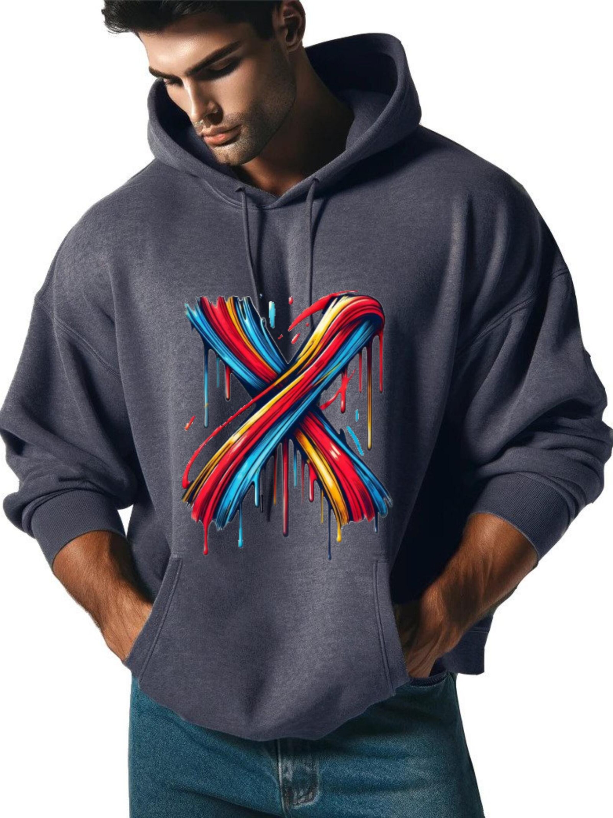 RMK Sweatshirt 'X'‌‌‌‌‌‌‌‌‌ in Grau
