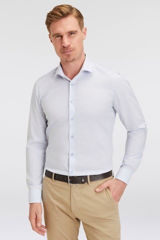 OLYMP Slim fit Business Shirt in Blue: front