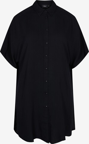 Zizzi Blouse 'XADA' in Zwart: voorkant