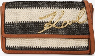 Pochette Karl Lagerfeld en marron : devant