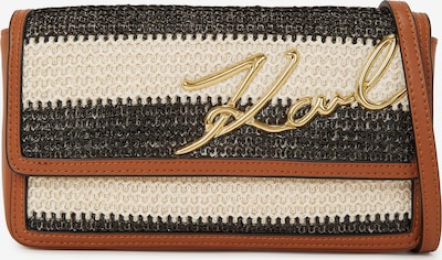 Karl Lagerfeld Pismo torbica u svijetlobež / smeđa / zlatna / crna, Pregled proizvoda