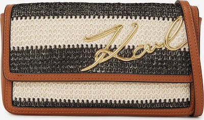 Karl Lagerfeld Clutch in hellbeige / braun / gold / schwarz, Produktansicht