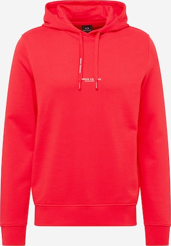Felpa di ARMANI EXCHANGE in rosso: frontale
