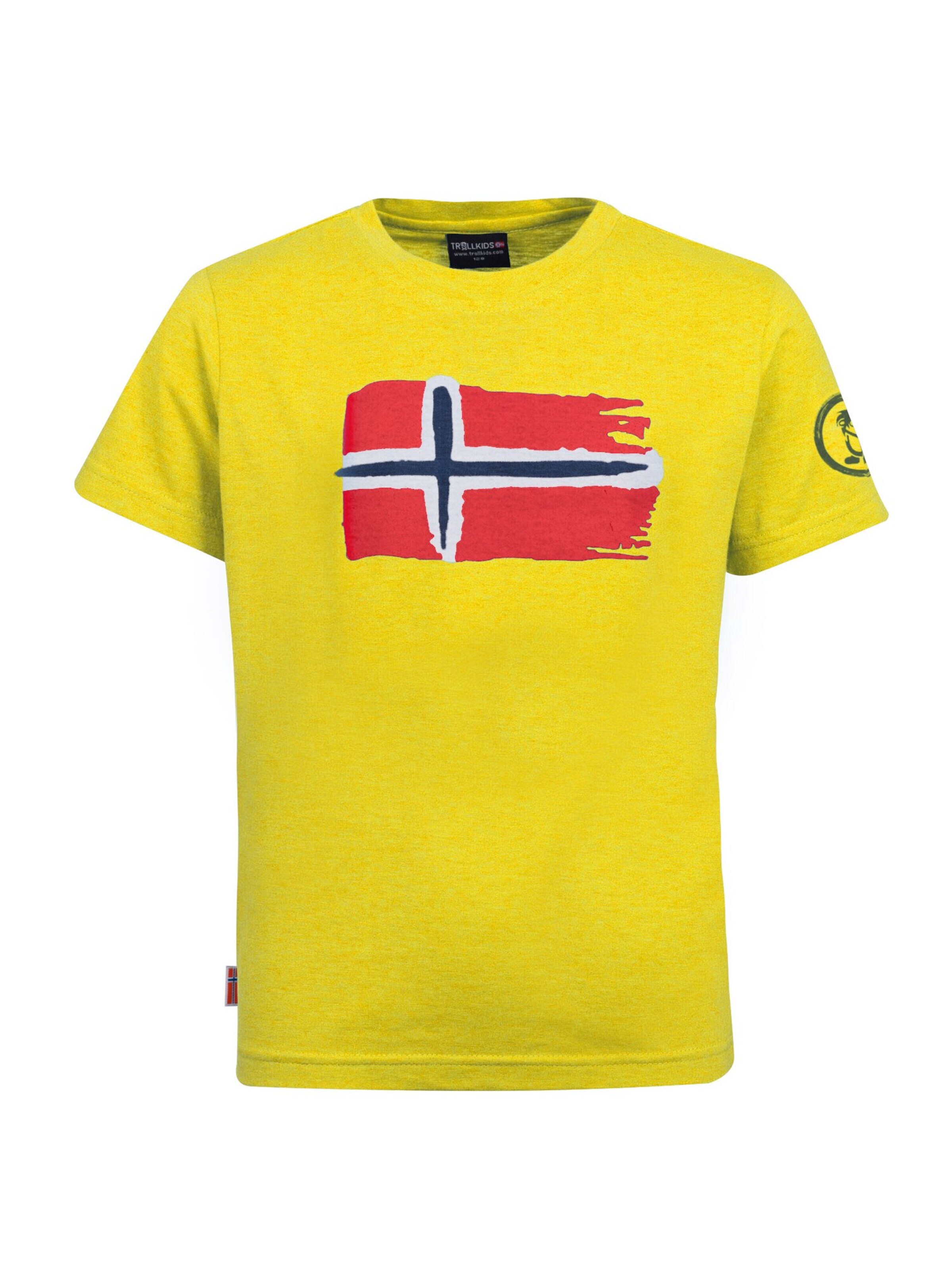 TROLLKIDS Performance Shirt in Yellow: front