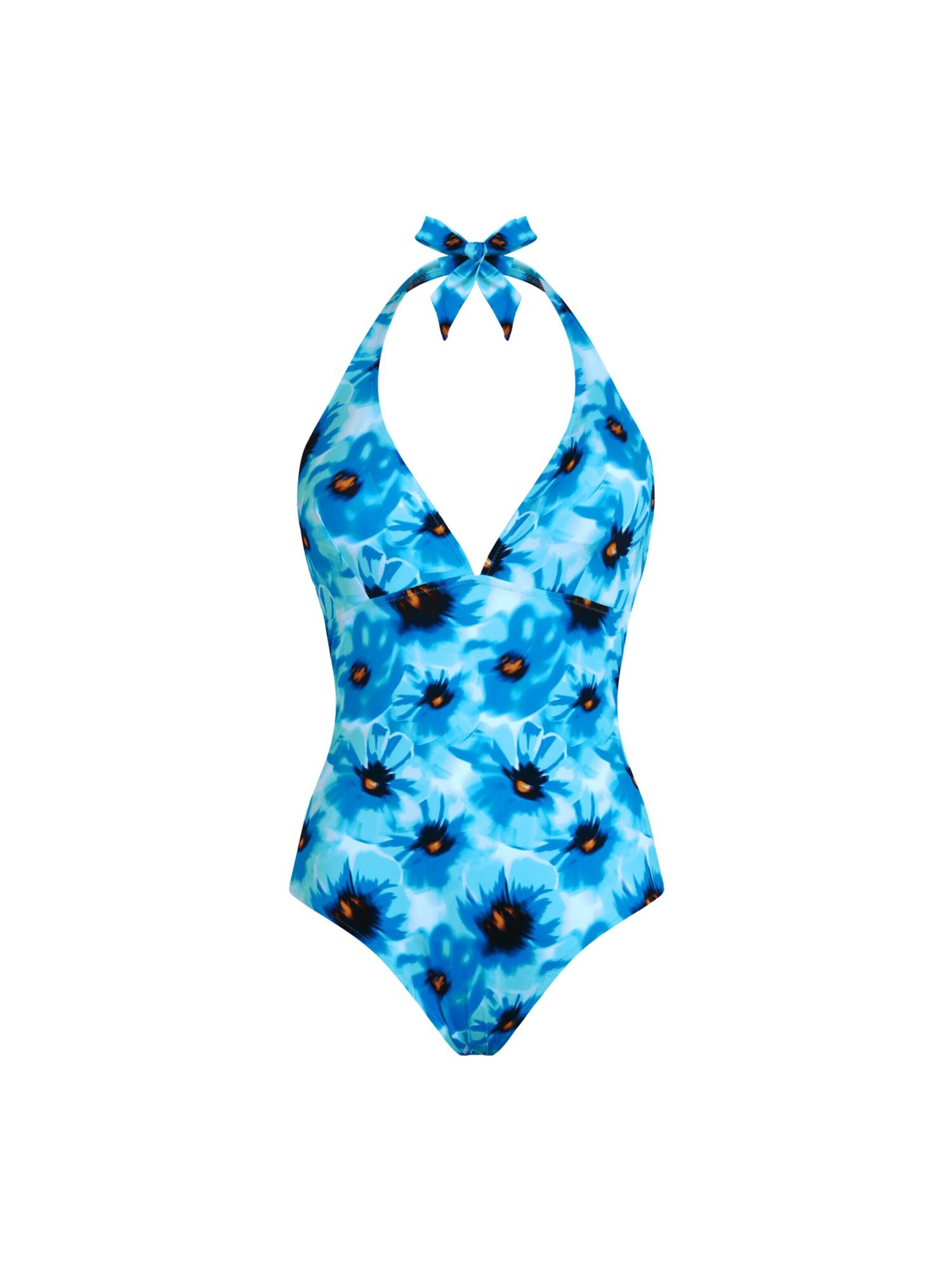 Costume intero di Vilebrequin in blu: frontale