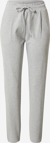 QS by s.Oliver Pleat-Front Pants in Grey: front