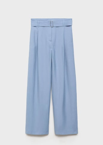 MANGO Wide Leg Hose 'Lirica' in Blau