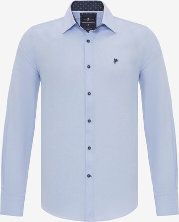 Chemise DENIM CULTURE en bleu : devant