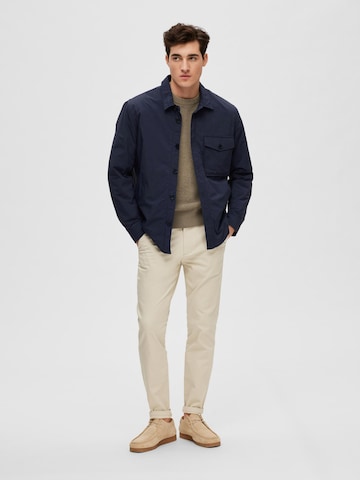 SELECTED HOMME Between-Season Jacket 'Hamish' in Blue