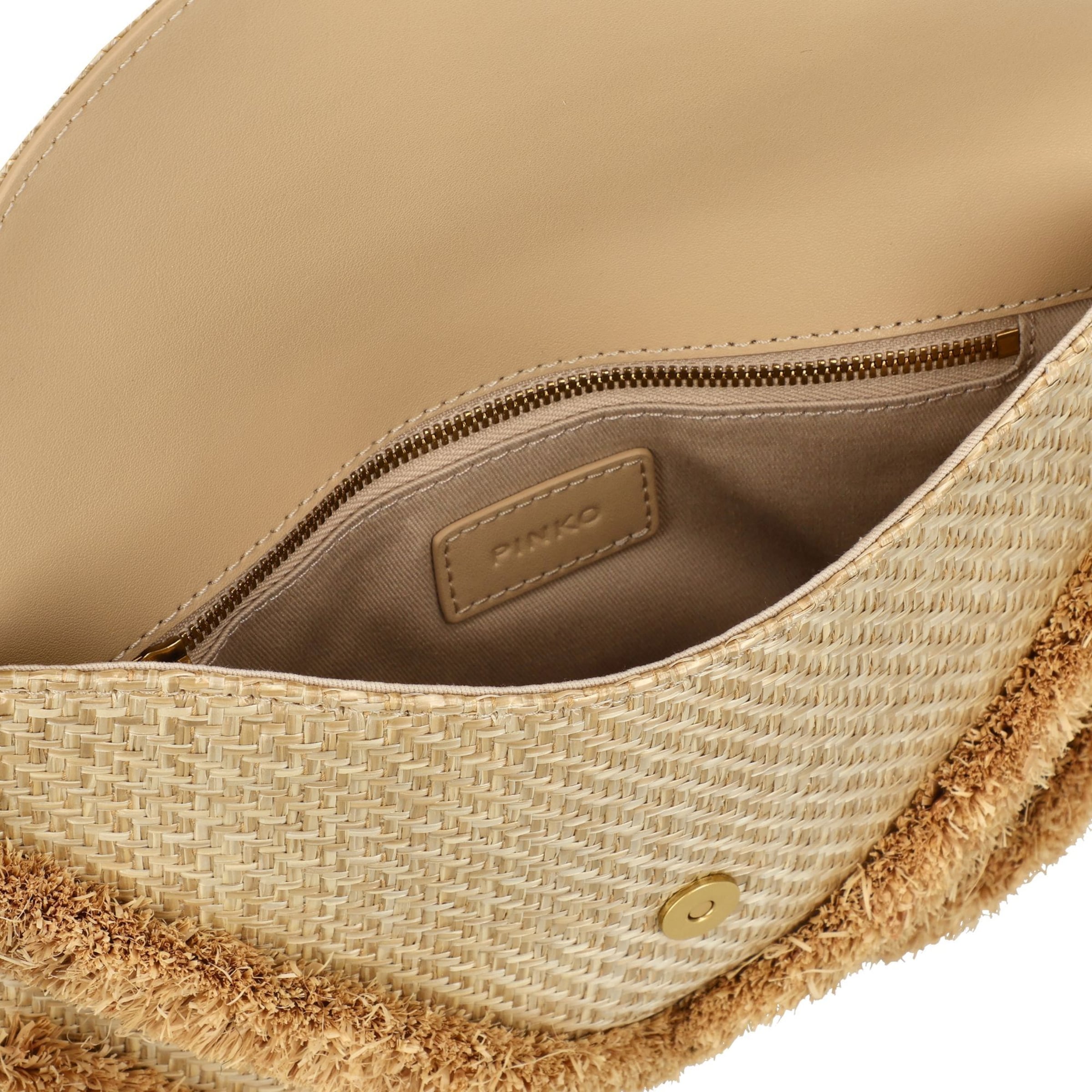 PINKO Clutch 'Flat Purse' in Brown