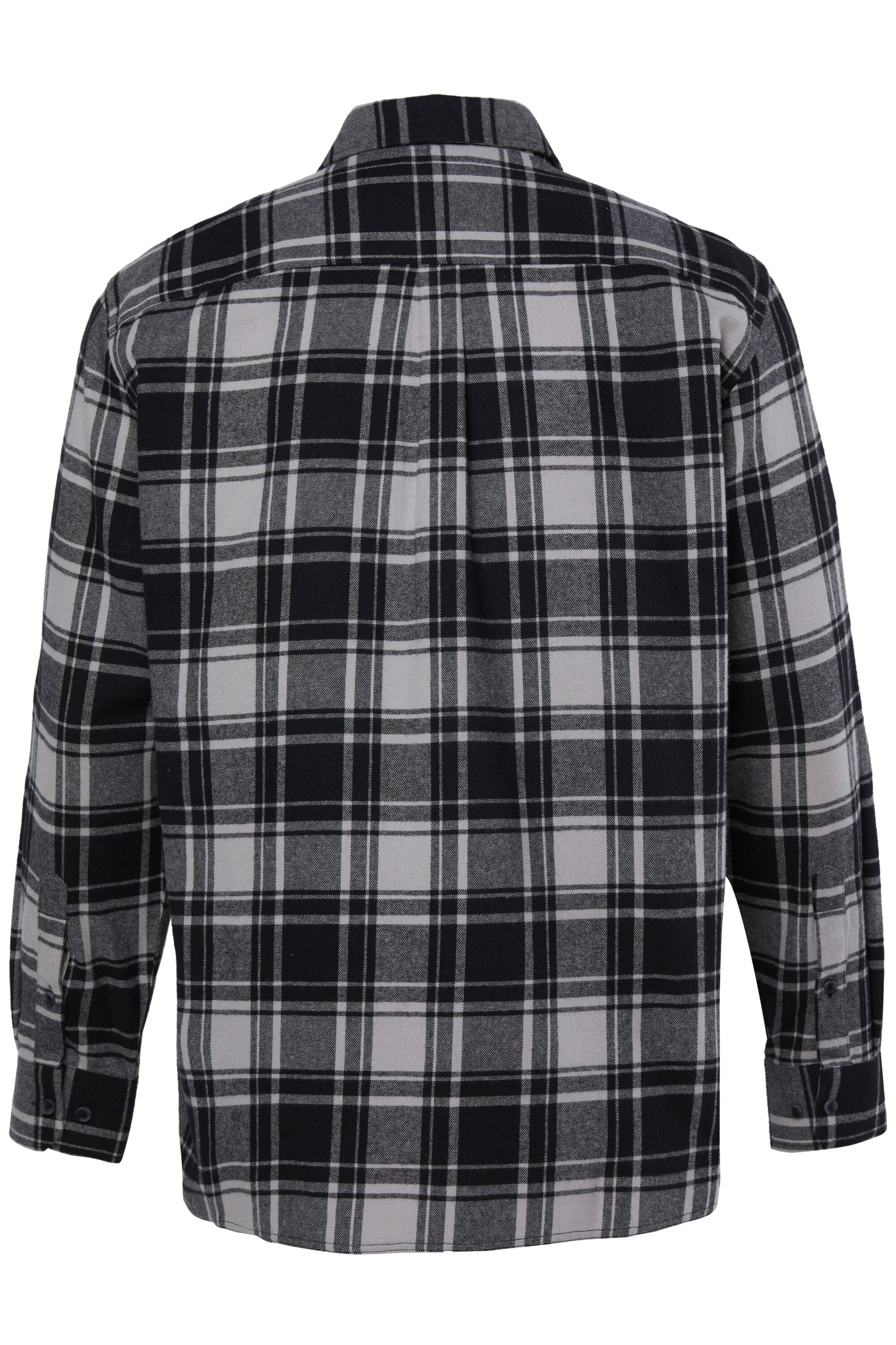 Men Plus Comfort fit Button Up Shirt in Black