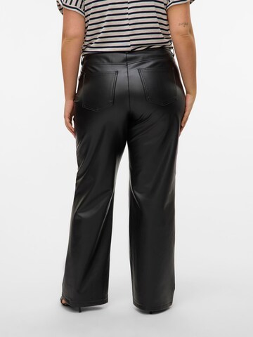 Vero Moda Curve Wide leg Broek 'TESSA' in Zwart