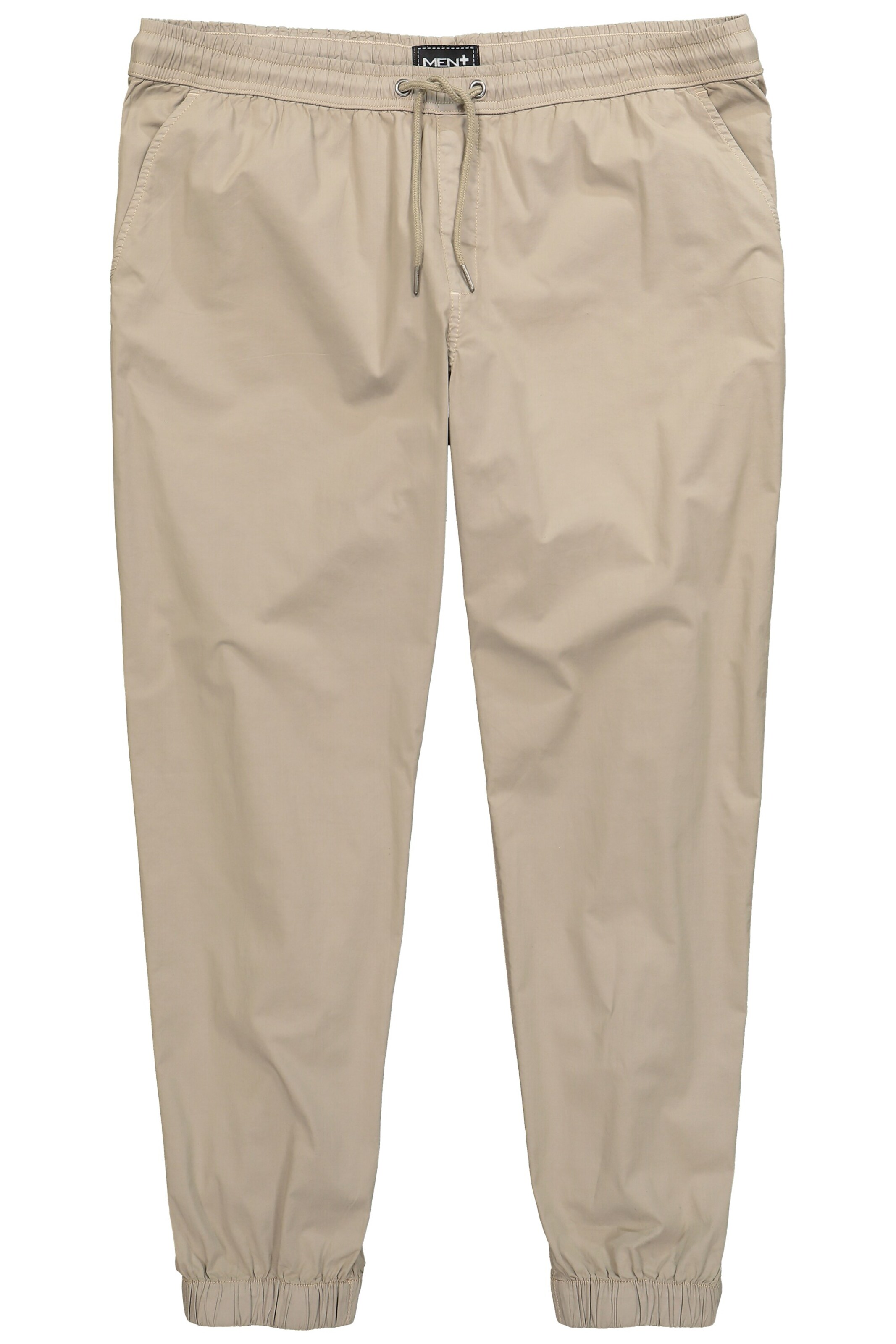 Men Plus Loosefit Broek in Beige: voorkant