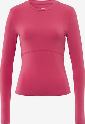 Les Lunes Shirt 'Flow Longsleeve' in Pink: front