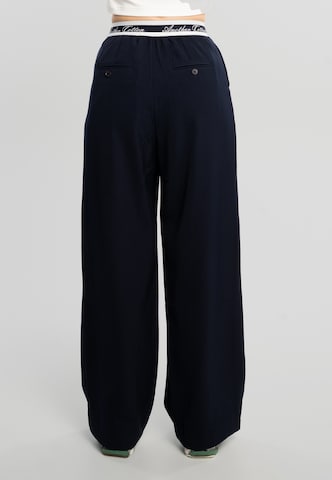 Loosefit Pantalon Another Cotton Lab en bleu