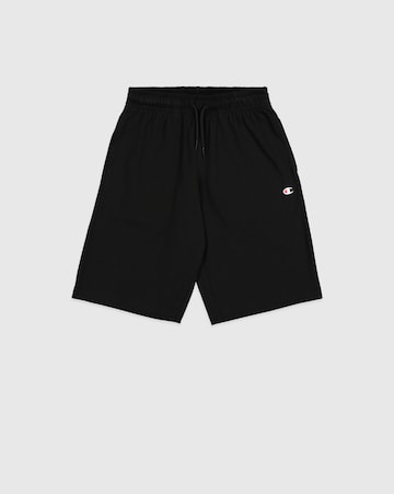 Champion Authentic Athletic Apparel - Calças 'Bermuda' em preto: frente
