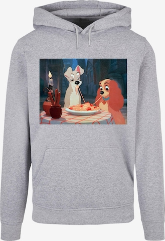 ABSOLUTE CULT Sweatshirt 'Lady And The Tramp - Spaghetti' in Grey: front