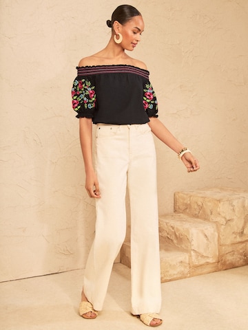 love & roses Bluse in Schwarz