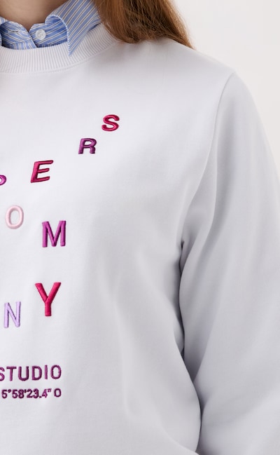 Scalpers Multiletter Sweater ' ' in weiß / offwhite, Produktansicht
