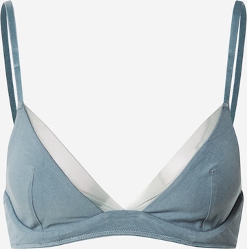 ETAM Triangel BH 'PURE SOFT - N*7' in Blauw: voorkant