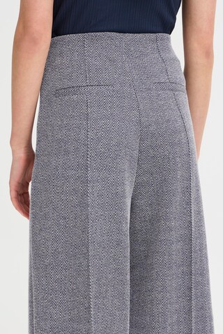 ICHI Wide Leg Bukser 'IHKate' i blå