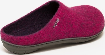 MagicFelt Slippers 'Filzpantoffel Magicfelt 736' in Pink: front