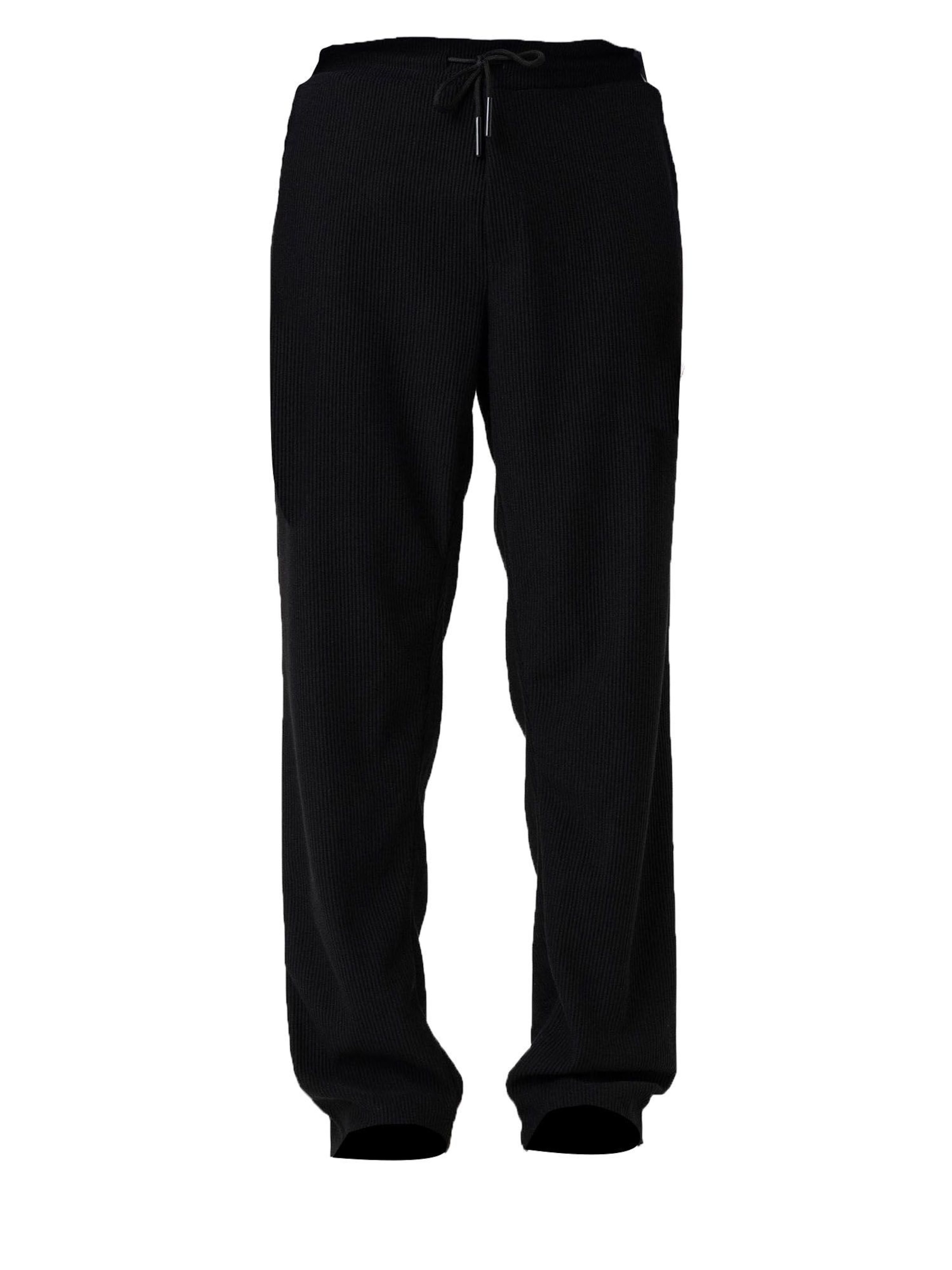 Antioch Loosefit Broek in Zwart: voorkant