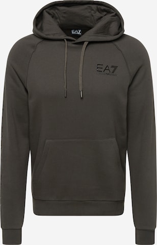 EA7 Emporio Armani Sweatshirt in Black: front