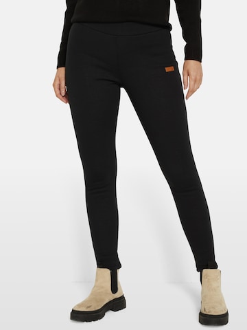 bonprix Skinny Leggings - fekete: elől