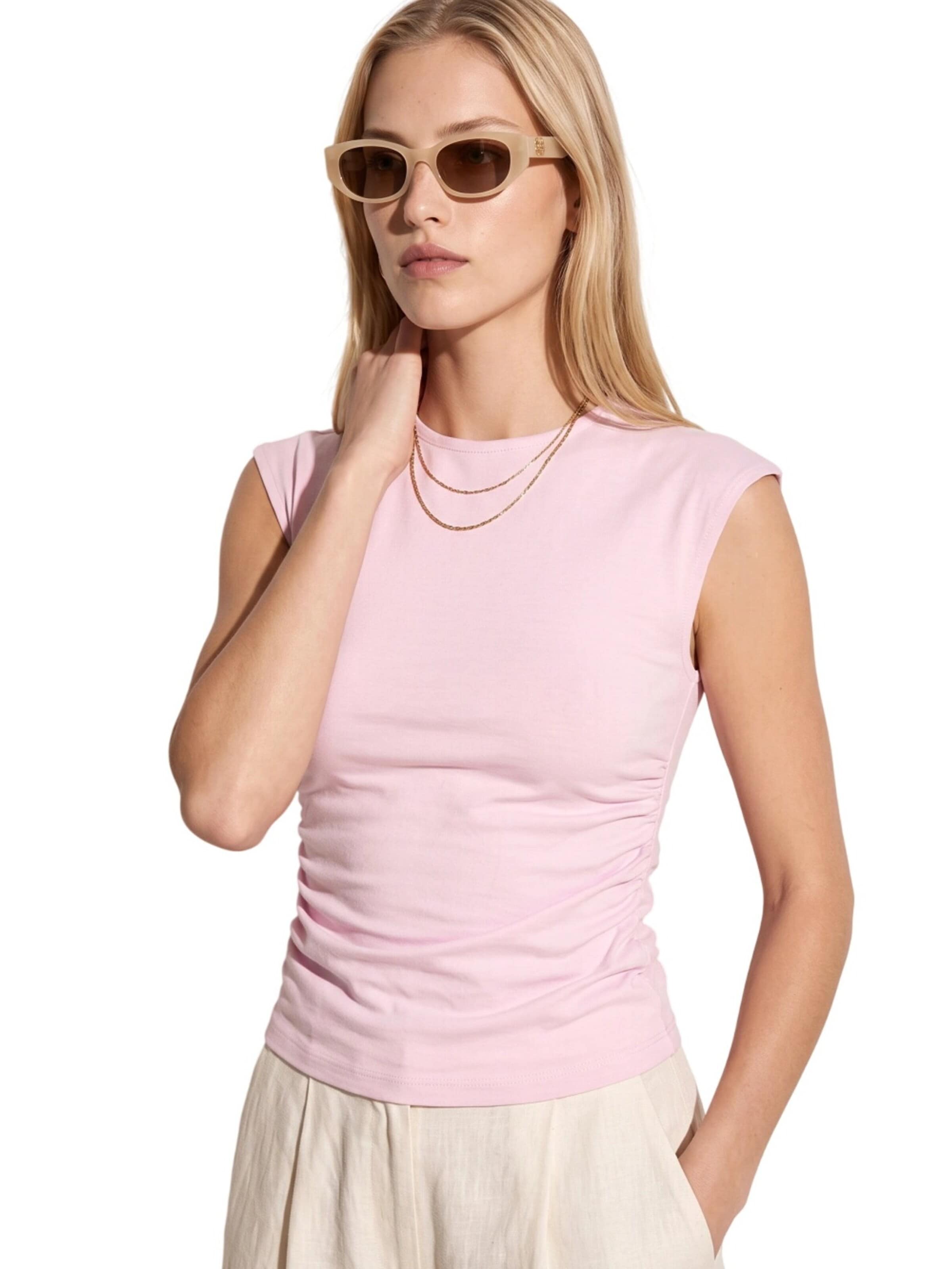No Matter What Blouse in Roze: voorkant