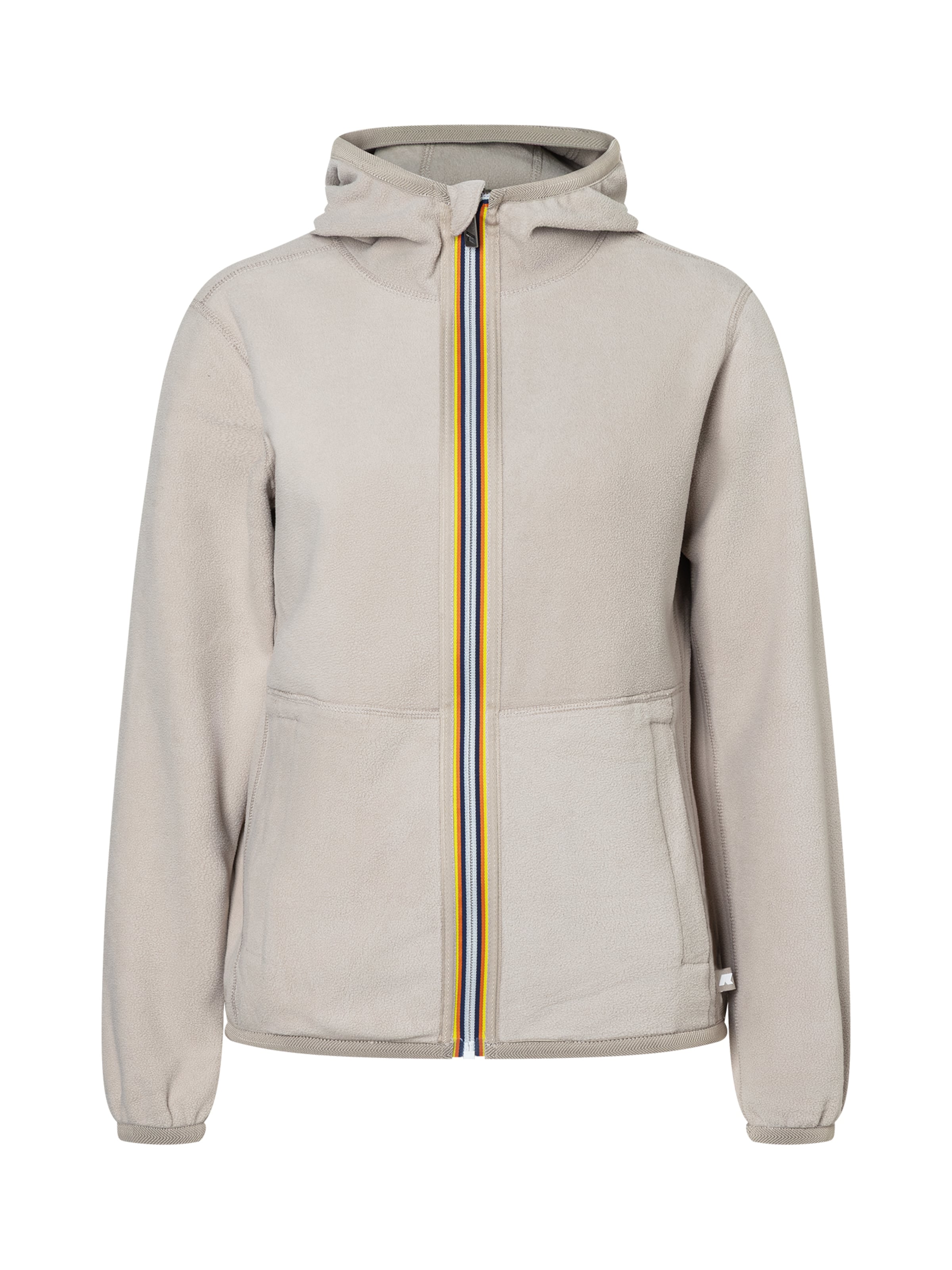 K-Way Fleecejacke 'Linn' in Beige: Vorderseite