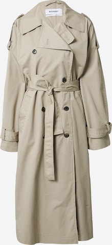 Manteau mi-saison 'Zenni' WEEKDAY en beige : devant