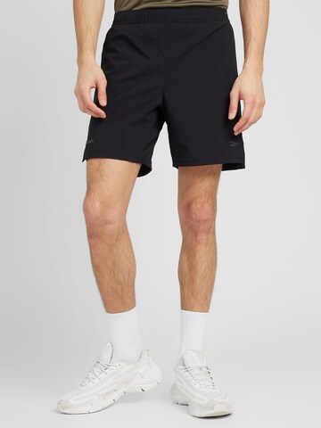 Reebok Regular Sportbroek 'SPEED SHORT 4.0 2-IN-1' in Zwart: voorkant