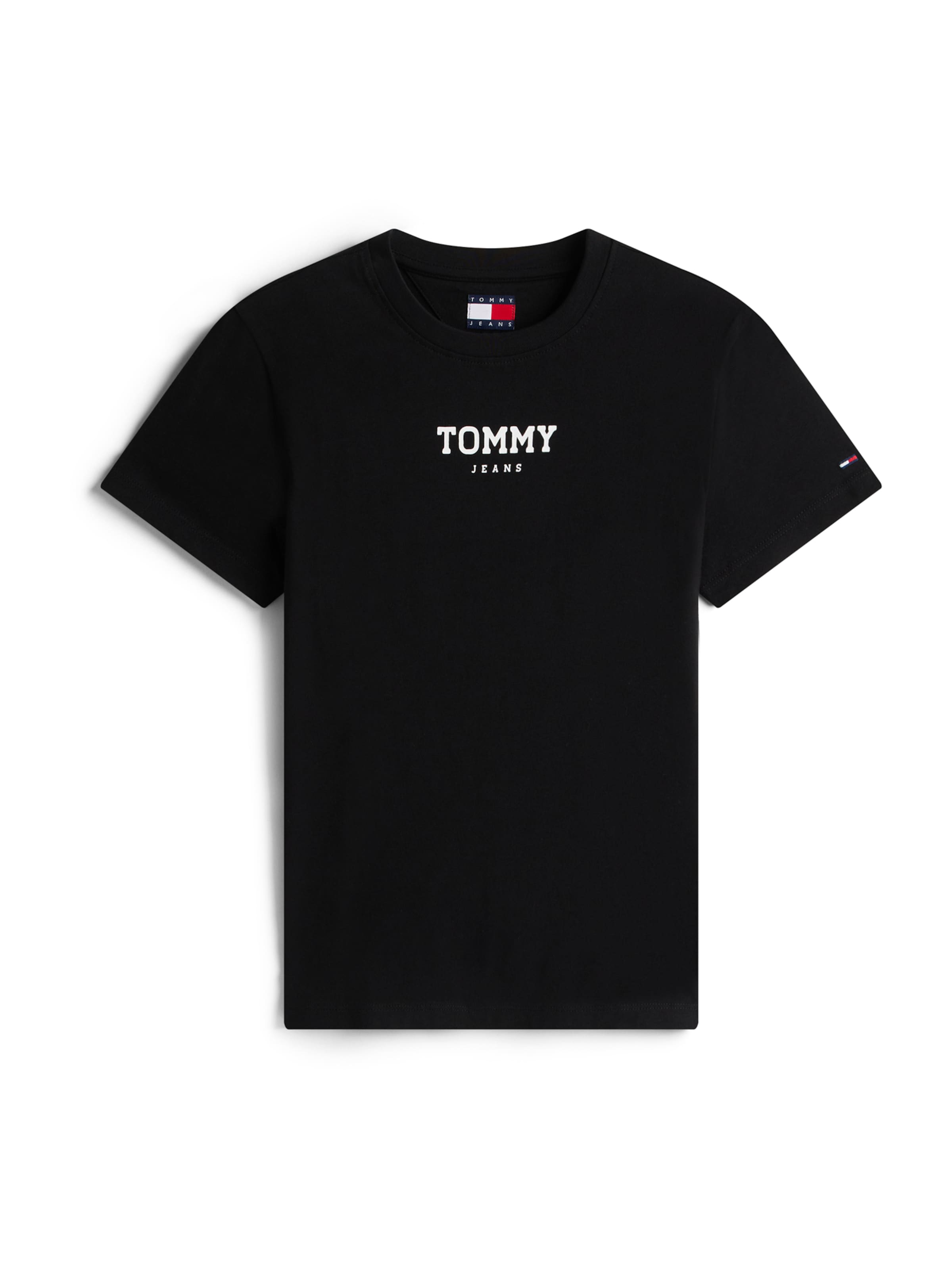 juoda Tommy Jeans Marškinėliai 'ESSENTIAL': priekis