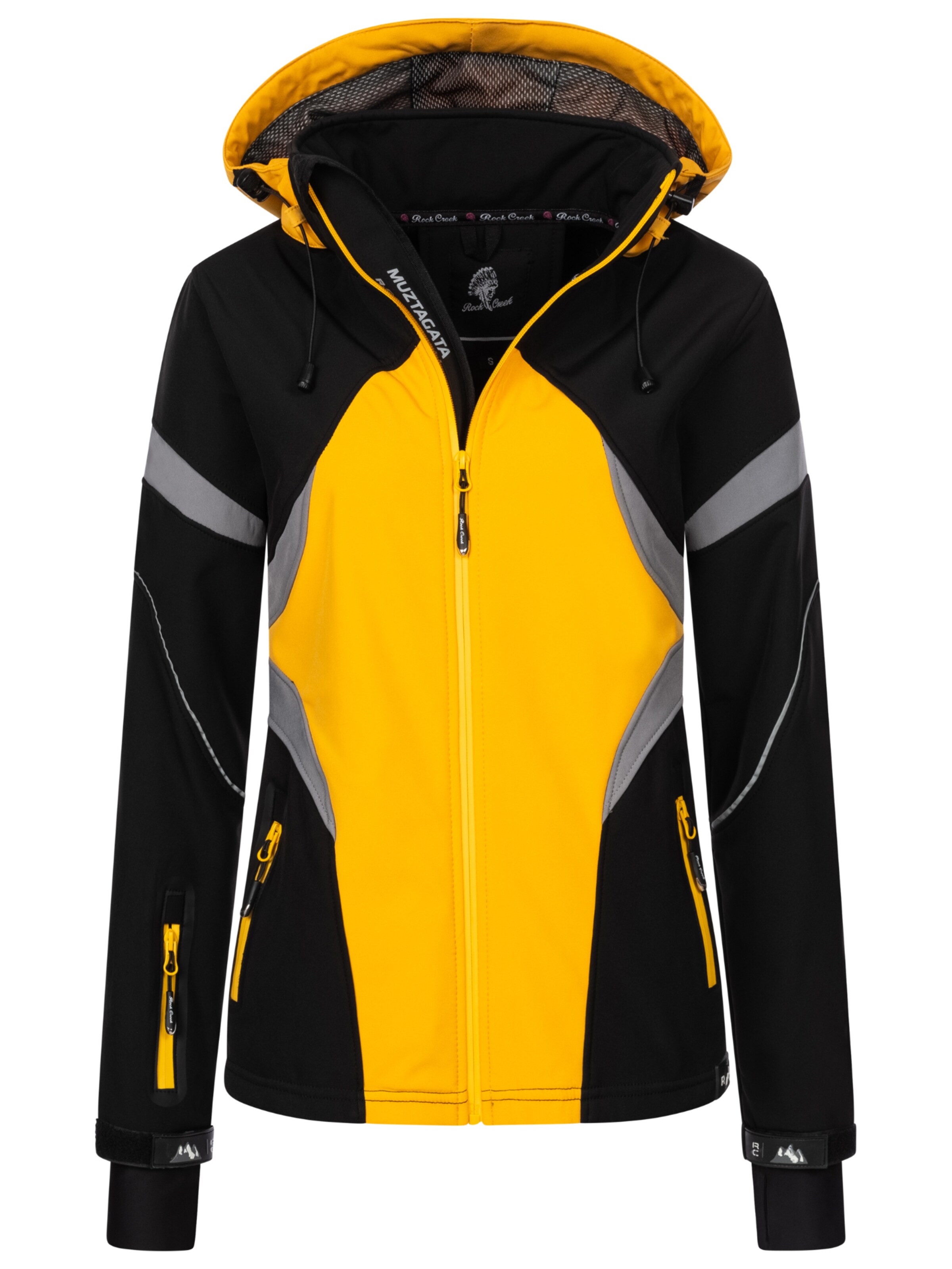 Rock Creek Jacke ' Softshelljacke ' in Orange: Vorderseite