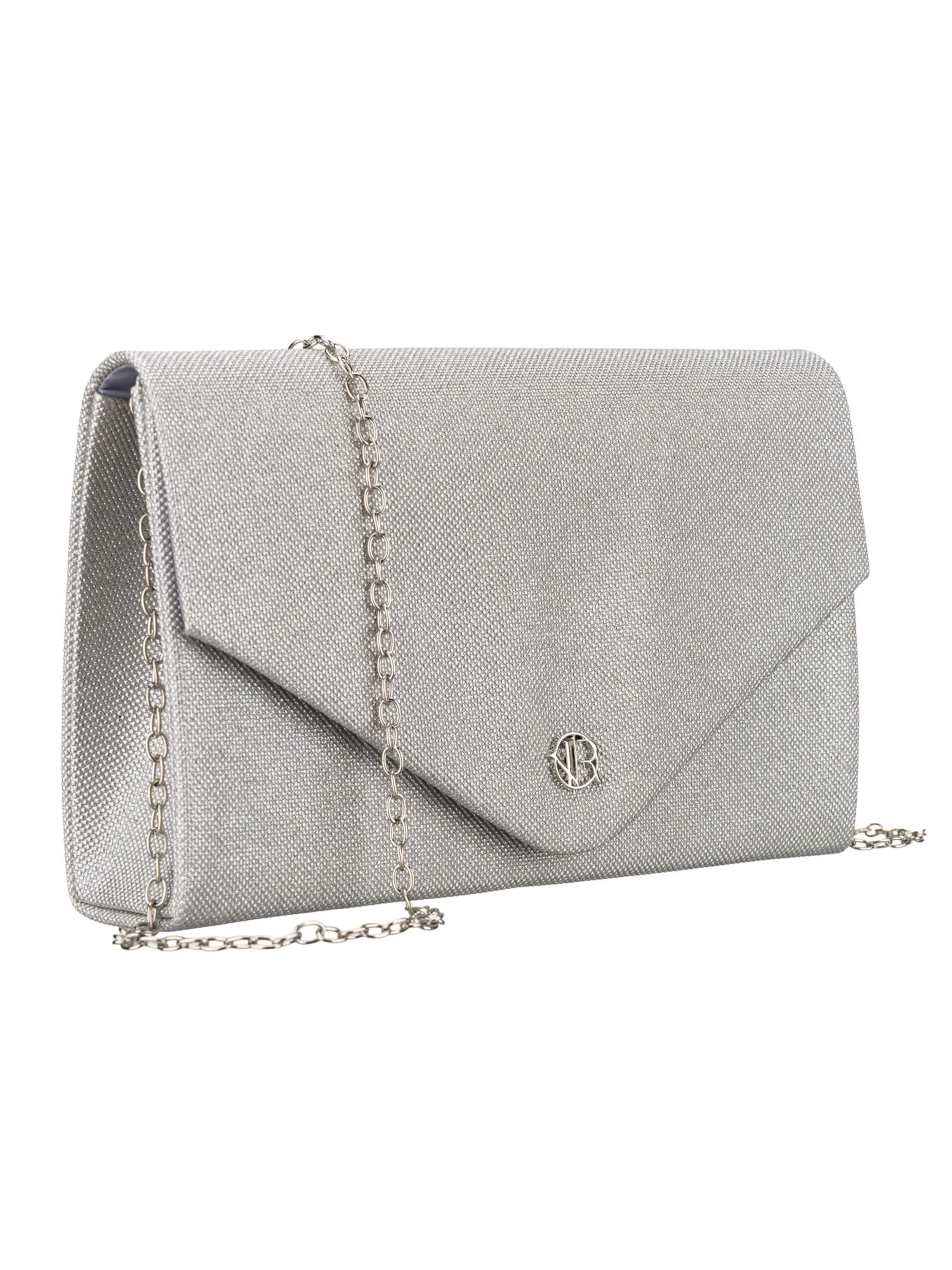 Tomshop24-7 Clutch 'Rovicky Stella' in Silver: front