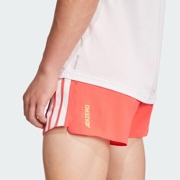 Regular Pantalon de sport 'Adizero Running Gel' ADIDAS PERFORMANCE en rouge