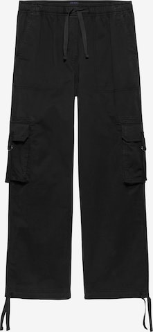 Tommy Jeans - Loosefit Pantalón vaquero cargo en negro: frente