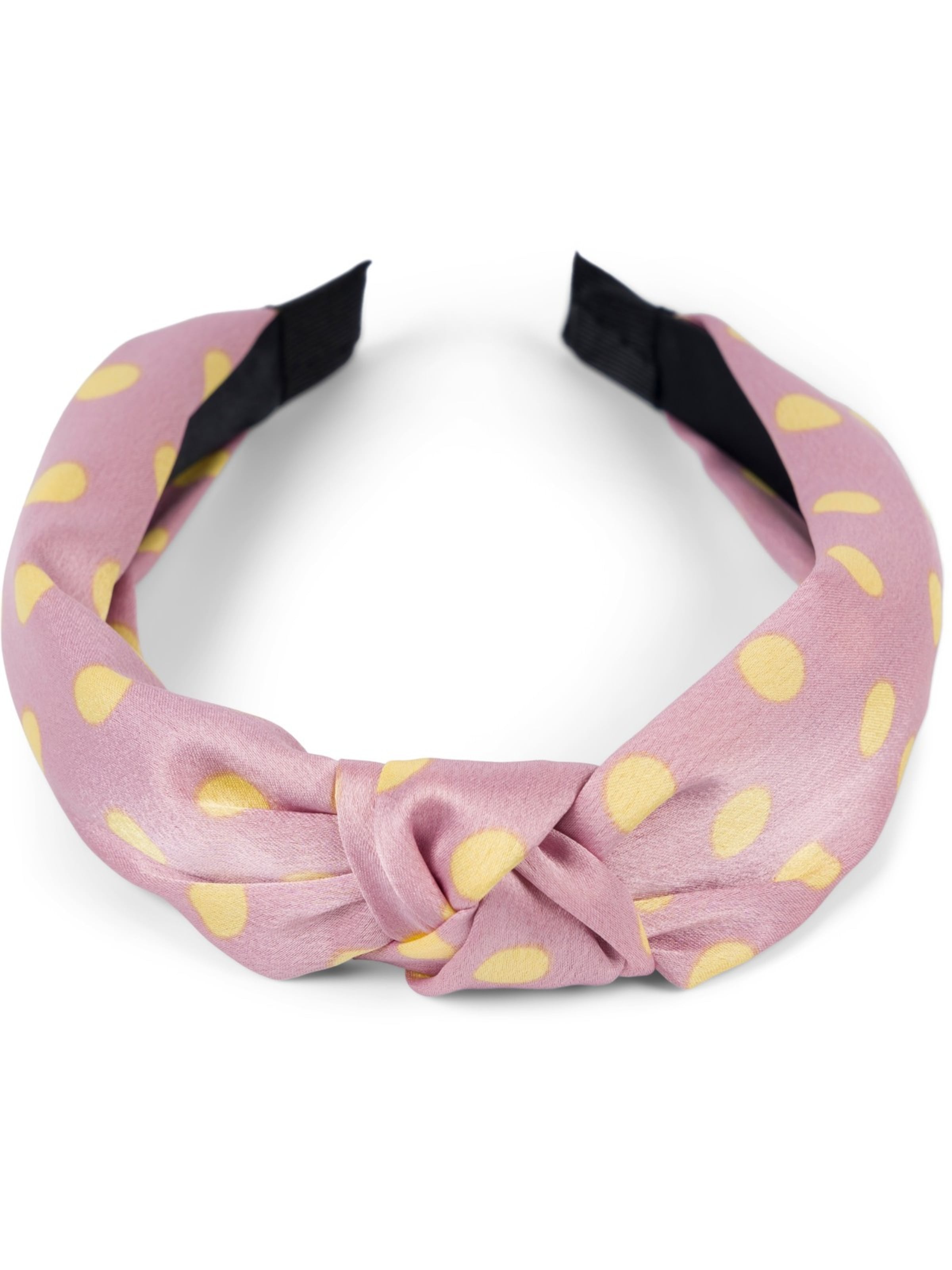 styleBREAKER Hair Jewelry 'Haarreif gepunktet mit Knoten Rockabilly' in Pink: front