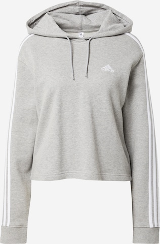 ADIDAS SPORTSWEAR Athletic Sweatshirt 'Essentials 3-Stripes French Terry ' in Grey: front
