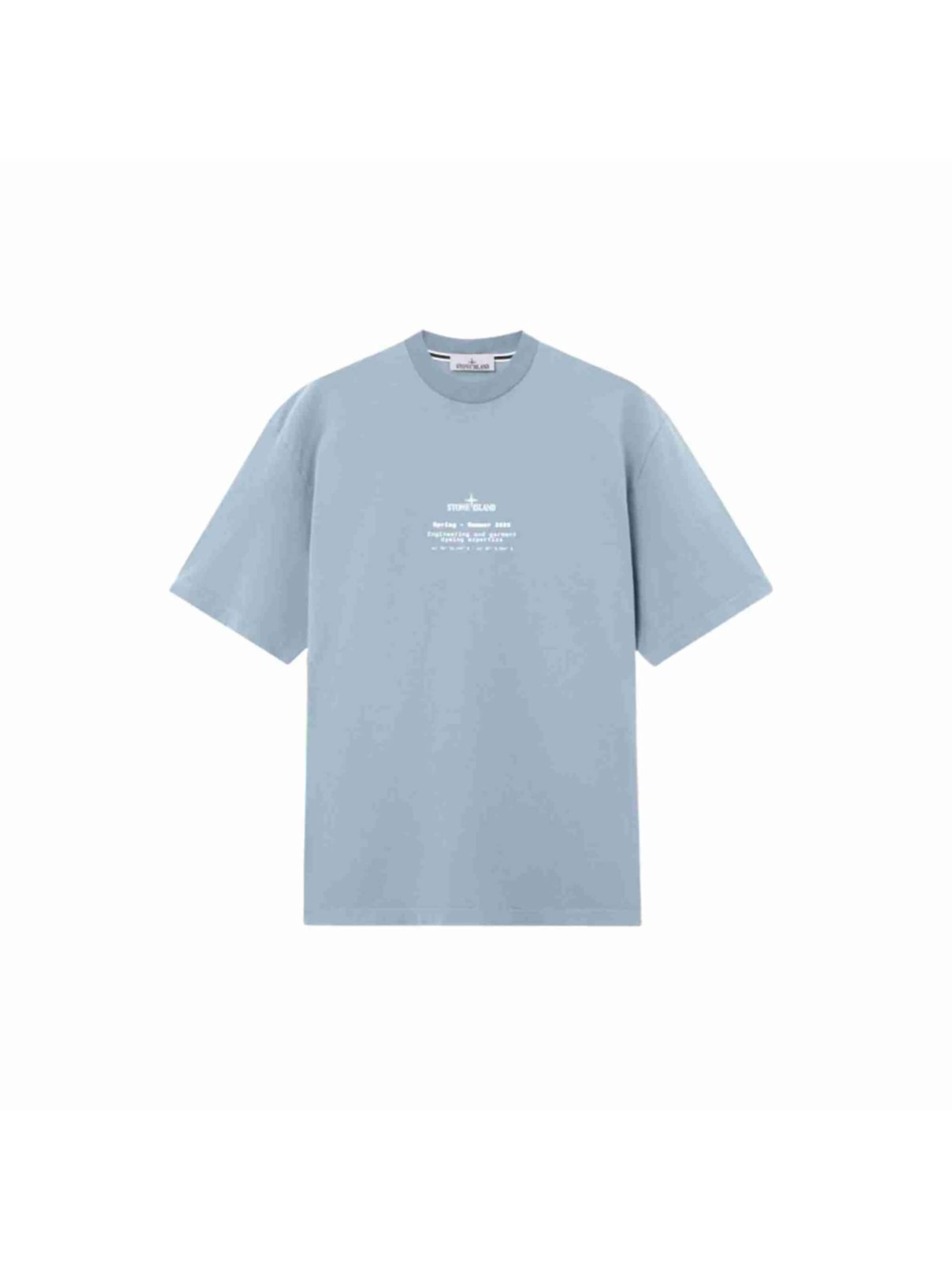 Stone Island Shirt 'Compass Logo' in Blue: front