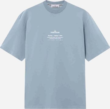 Stone Island Shirt 'Compass Logo' in Blau: Vorderseite