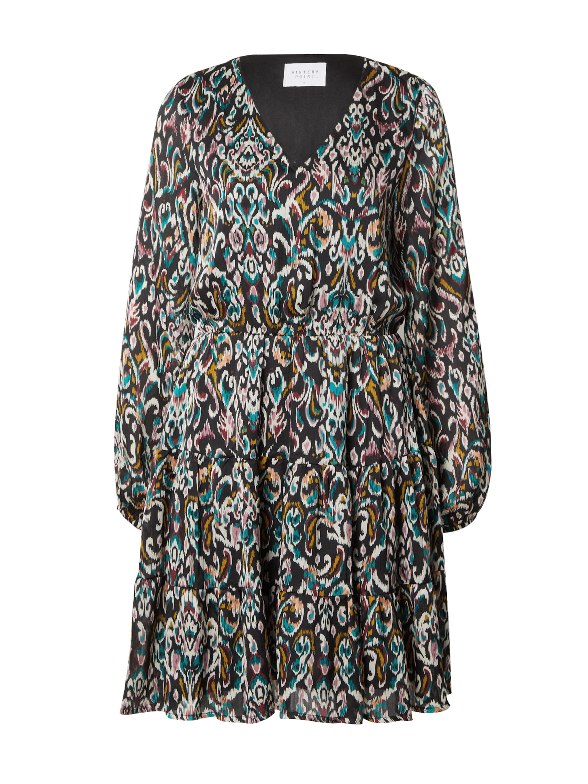 SISTERS POINT Šaty 'NICE-DR1' - Čierna: predná strana