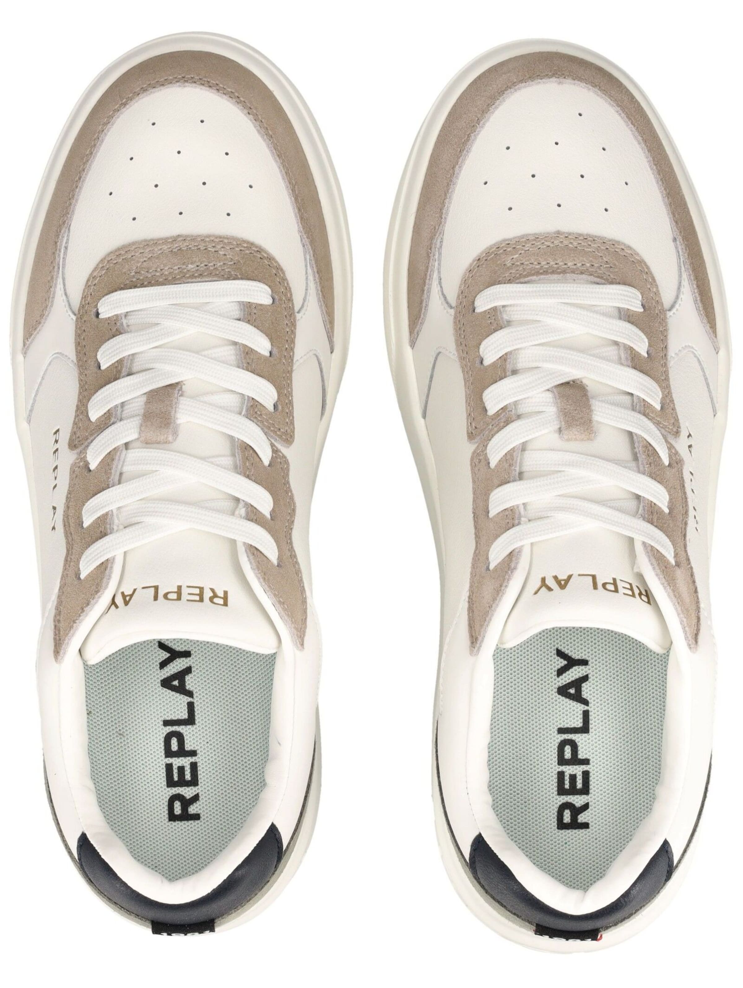 REPLAY Sneakers laag in Beige