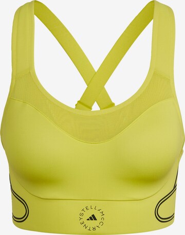 adidas by Stella McCartney Sports Bra 'TruePace' in Yellow: front
