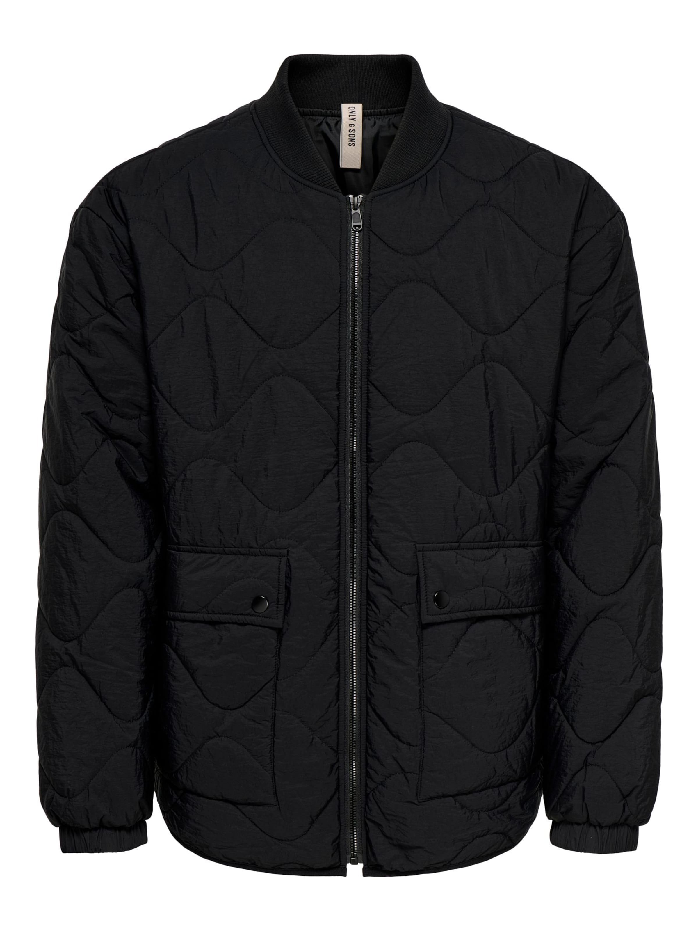 Only & Sons Overgangsjakke i sort: forside